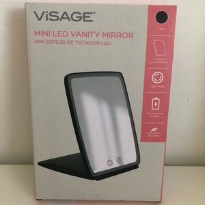 Visage Mini LED Black Vanity Mirror